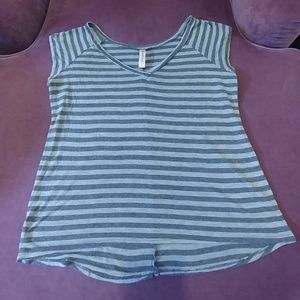 Cute Gray Striped Tee